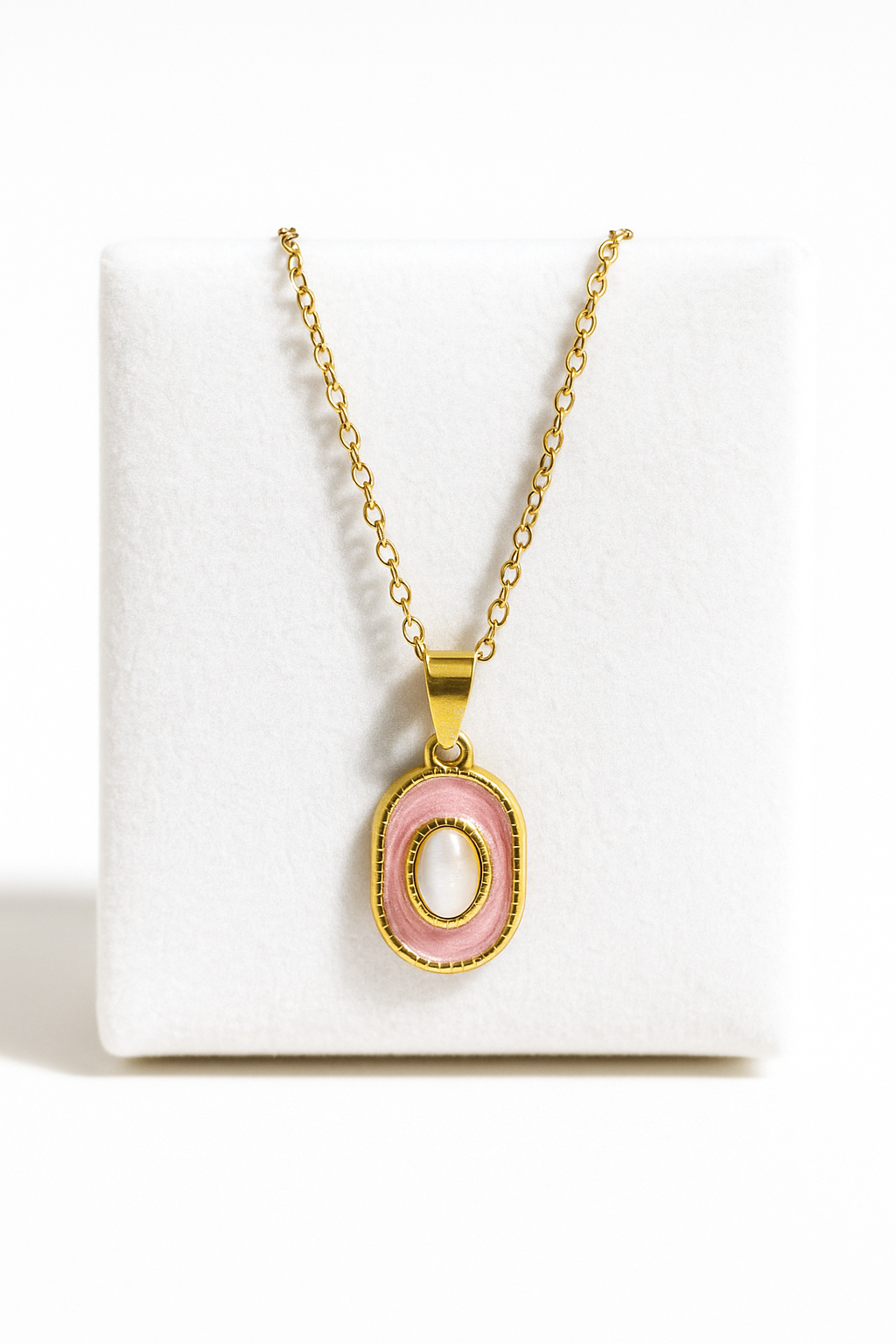 Vintage Rosé Locket Necklace